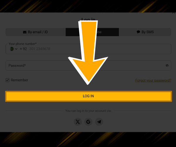 Confirm login to melbet