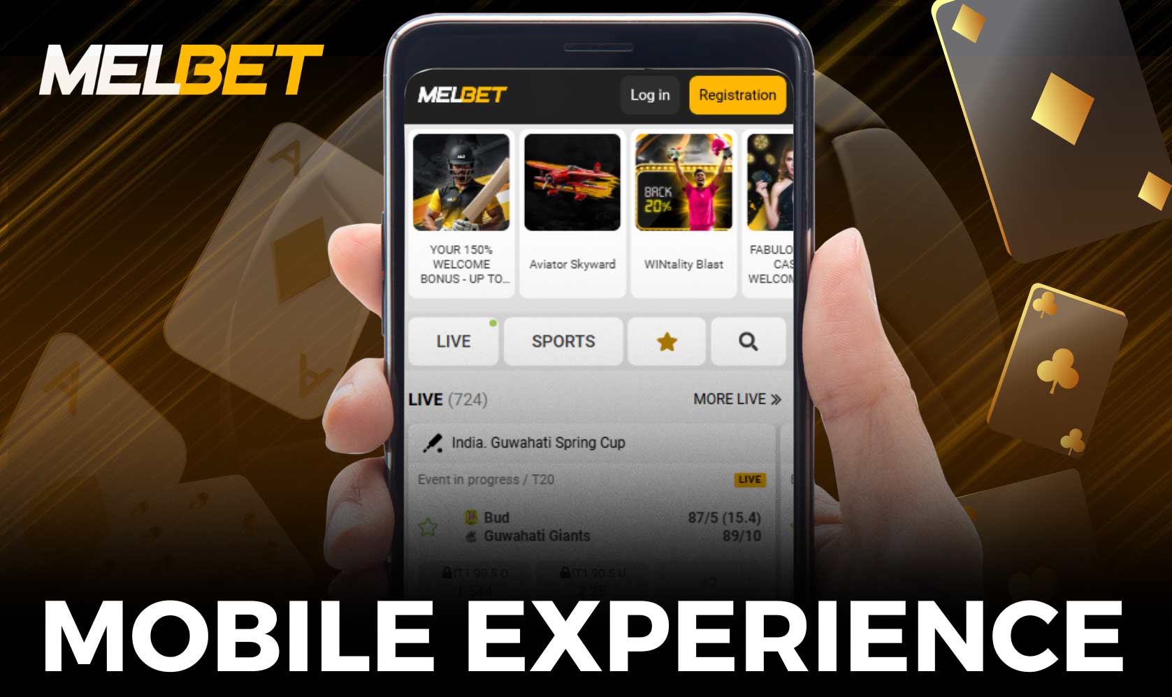Melbet is possible from any smartphone